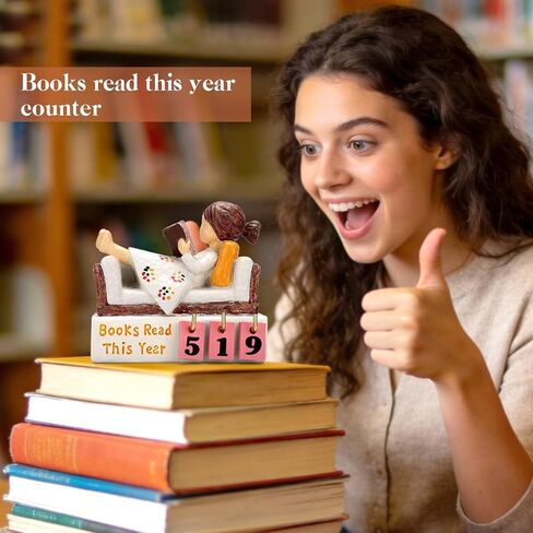 كتب قراءة هذا العام هدايا لمحبي الكتب للنساء القراء، أمين المكتبة، قارئ الكتب، المعلم، متتبع الكتب لديكور المكتبة المنزلية، هدايا الكتب، ملحقات القراءة لدودة الكتب، ديكور رف الكتب in Kuwait