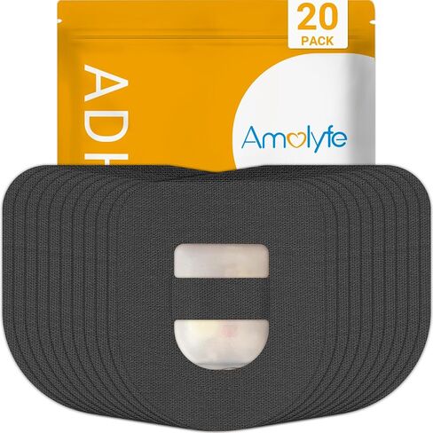 Omnipod 5 Adhesive Patches Waterproof, 20 Pack Amolyfe Omnipod Overpatches with Stretchable Strap, Breathable, Long-Lasting Medical Adhesive, Premium Hinged Tin (Summer) in Saudi Arabia