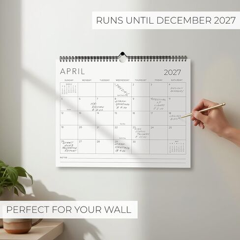 تقويم حائط جميل 2026-2027 - يمتد من يونيو 2026 حتى ديسمبر 2027 - تقويم حائط مكتبي كبير مقاس 14.5 × 11.5 بوصة لسهولة التنظيم in Kuwait