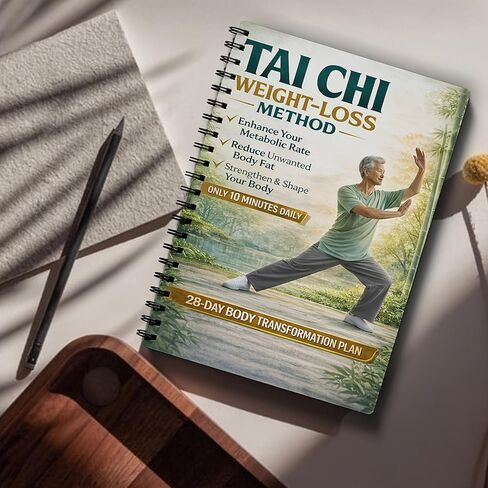 28-Day Tai Chi Weight Loss Plan – 10-Minute Daily Low-Impact Exercises for Home, Knee-Friendly Fitness Planner to Improve Posture, Balance & Core Strength in Kuwait