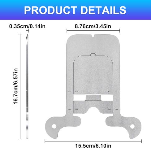 Desktop Stand for Skylight Calendar 15 inch Gen 1- Heavy-Duty Adjustable Metal Stand, Premium Accessory for Digital Calendar (Note: Not Compatible with Skylight Calendar 15" Gen 2) - Silver in Saudi Arabia