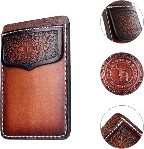 Tourbon Genuine Leather Pocket Protector for Men Durable Tool Pouch for Jeans Shirts Pocket Sleeve for Pens and Tools in Saudi Arabia
