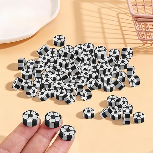 100-Piece Mini Soccer-Shaped Eraser Set - Bulk Pack of Football Erasers for 2026 World Cup Party Favors & School Supplies in Kuwait