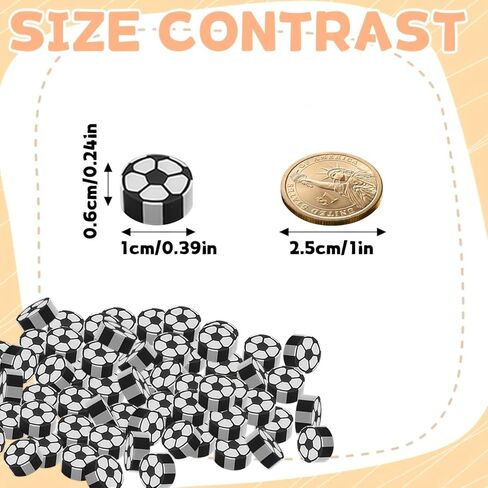 100-Piece Mini Soccer-Shaped Eraser Set - Bulk Pack of Football Erasers for 2026 World Cup Party Favors & School Supplies in Kuwait