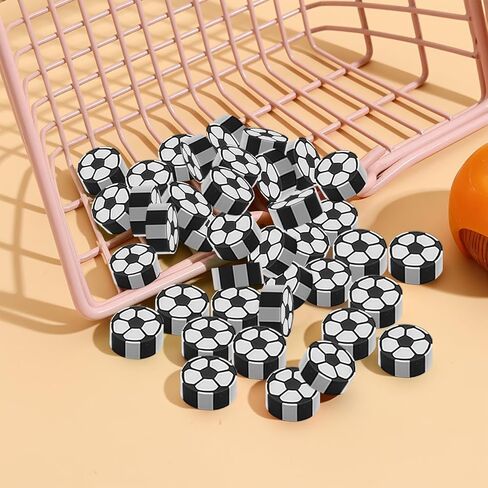 100-Piece Mini Soccer-Shaped Eraser Set - Bulk Pack of Football Erasers for 2026 World Cup Party Favors & School Supplies in Kuwait
