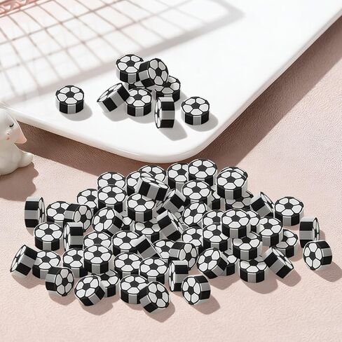 100-Piece Mini Soccer-Shaped Eraser Set - Bulk Pack of Football Erasers for 2026 World Cup Party Favors & School Supplies in Kuwait