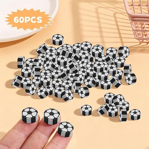 100-Piece Mini Soccer-Shaped Eraser Set - Bulk Pack of Football Erasers for 2026 World Cup Party Favors & School Supplies in Kuwait