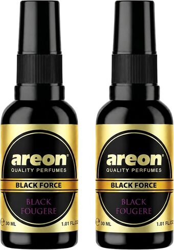 AREON Black Force Car Air Fresheners Spray Vanilla Black, Pack of 2 in Saudi Arabia