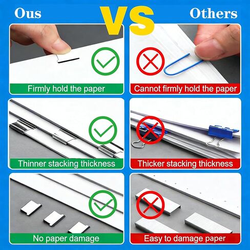 Reusable Portable Paper Clip Dispenser Set (2-Pack) — 40-Sheet Capacity, Includes 140 Metal Refill Clips (40 Silver + 100 Assorted Colors) — Ideal for Home, School, and Office Use (Black & White) in Kuwait