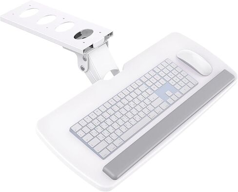 HUANUO Keyboard Tray Under Desk, 360 Adjustable Ergonomic Sliding Keyboard & Mouse Tray, Under Desk Keyboard Tray Slide Out, Keyboard Holder Under Desk for Typing in Home, Office Work, 25"W x 9.84"D in Kuwait