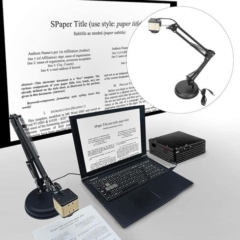كاميرا المستندات، USB2.0 8MP A3 حجم 15 إطارًا في الثانية USB، استبدال جهاز العرض العلوي المرن للتركيز التلقائي لطالب المعلم in Kuwait