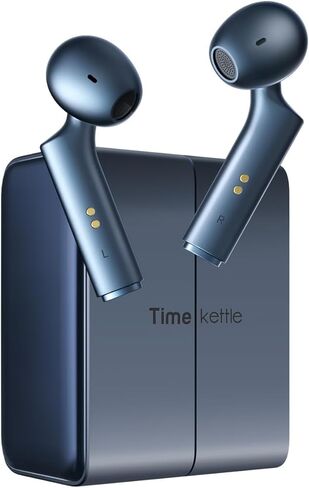 سماعات أذن للترجمة Timekettle W4، مستشعر بصمة الصوت العظمي للحصول على صوت واضح في الضوضاء، تصحيح مترجم AI، الخصوصية المحمية مع اللائحة العامة لحماية البيانات، بلوتوث، تطبيق iOS/Android للأعمال والعلاقات باللون الأزرق in Kuwait