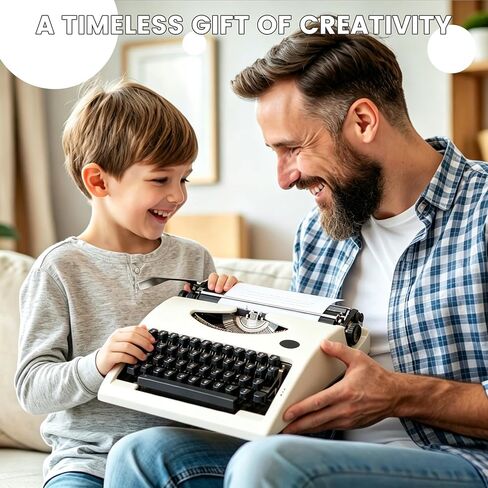 آلة كتابة يدوية لآلة كاتبة عتيقة، أداة كتابة كلاسيكية مُستعادة مع شريطين حبر + 100 ورقة كرافت، ديكور عتيق لمكتب المكتب المنزلي، عرض غرفة الدراسة in Kuwait