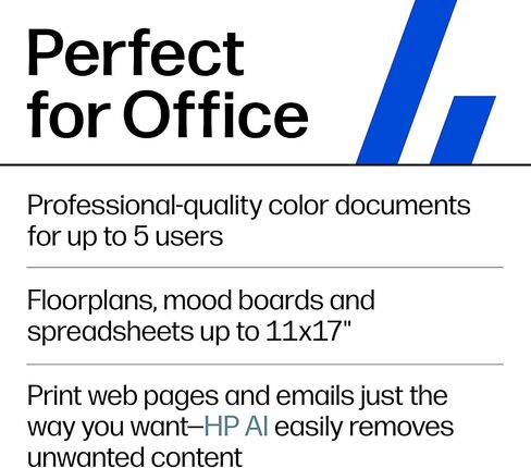 طابعة HP OfficeJet Pro 9730 اللاسلكية متعددة الإمكانات الملونة النافثة للحبر، الطباعة والمسح الضوئي والنسخ والفاكس، حتى 11x17 ADF، الطباعة/المسح الضوئي على الوجهين، الأفضل للمكتب، تجربة 3 أشهر من الحبر الفوري (C2WH0A) in Kuwait