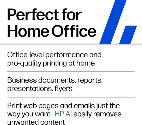 طابعة HP OfficeJet Pro 8135 اللاسلكية النافثة للحبر الملونة الكل في واحد، طباعة، مسح ضوئي، نسخ، فاكس، ADF، طباعة على الوجهين الأفضل للمكتب المنزلي، تجربة 3 أشهر من الحبر الفوري، قادرة على الذكاء الاصطناعي (C2VK1A) in Kuwait