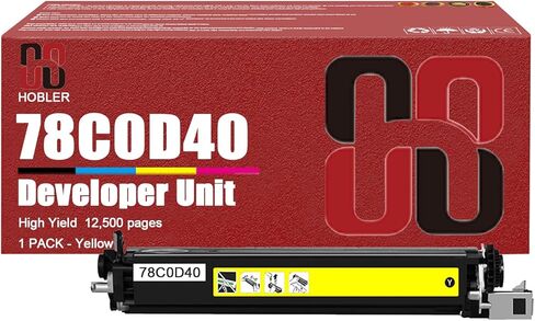 وحدات المطور CS421 المتوافقة مع Lexmark 78C0D10 78C0D20 78C0D30 78C0D40 وحدات المطور تعمل من أجل Lexmark C2240 C2325 C2425 C2535 CS521 CS421 CX421 CX522 الطابعة 1 حزمة صفراء in Kuwait