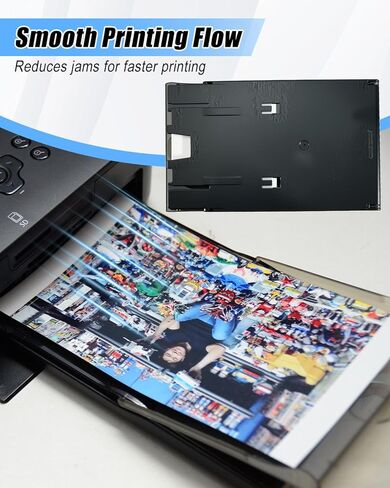 صينية ورق مقاس 6 بوصة تناسب Canon Selphy CP1500 CP1300 CP1200 CP910 CP900، حامل حجم البطاقة (100 × 148 مم)، كاسيت طابعة الصور in Kuwait