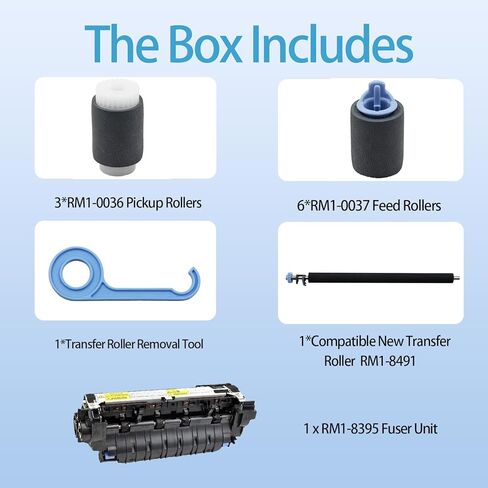 تستخدم مجموعة الصيانة CF064A CF064-67902 لطابعات M601 M602 M603 Series 600، وتتضمن مصهر RM1-8395 وبكرة نقل وصينية 1-4 بكرات (110 فولت) in Kuwait