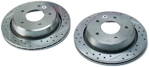 BAER 55017-020 مجموعة دوارات الفرامل الخلفية المشقوقة والمطلية بالزنك - زوج in Kuwait