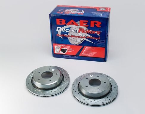 BAER 55017-020 مجموعة دوارات الفرامل الخلفية المشقوقة والمطلية بالزنك - زوج in Kuwait