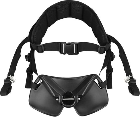 SAN LIKE Fishing Belt Rod Holder Adjustable Fishing Fighting Waist Belt with EVA Padded Great Plastic Material Fighting Belt Suitable for Round Head and Plug Rods Black in Kuwait