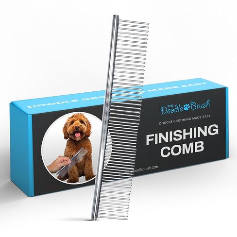 Doodle Comb For Grooming, Metal Dog Comb for Goldendoodle - Metal Comb For Dogs Doodles - Dog Comb for Goldendoodles, Poodle Comb, Finishing Comb - Grooming Comb For Doodles in Kuwait