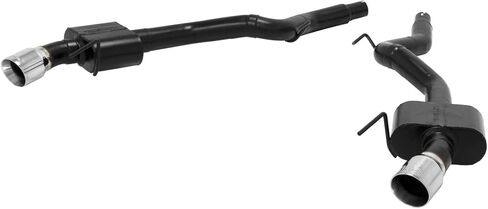 طقم عادم Flowmaster 817748 American Thunder Axle-Back العادم مقاس 3 بوصات 409 من الفولاذ المقاوم للصدأ 4 بوصات مصقولة 304 أطراف مقاومة للصدأ متوافقة مع 2015-2023 Ford Mustang 2.3L Ecoboost أو 3.7L V6 كوبيه قابلة للتحويل in Kuwait