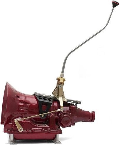 مجموعة ناقل الحركة الأوتوماتيكي American Shifter 60965 أحادية الحركة مع ذراع منحني مزدوج مقاس 23 بوصة ومقبض فاخر لنقل Ford FMX in Kuwait