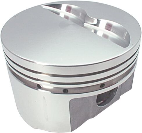 Piston, 440 Big Block Wedge, Forged, 4.375 in Bore, 1/16 x 1/16 x 3/16 in Ring Grooves, Minus 6.00 cc, Mopar RB-Series, Set of 8 in Kuwait