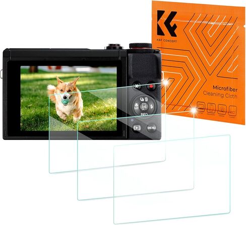 K&F Concept [3pcs Screen Protector for Canon EOS R6 II/R6/R7 Full-Frame Mirrorless Camera & Hot Shoe Cover, Ultra Clear Tempered Glass Screen Protector, Anti Scratch Bubble Free Ultra Resistant in Kuwait