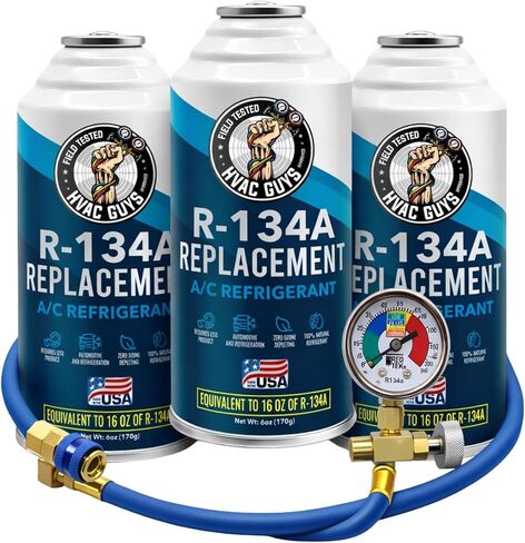 استبدال مبرد R134a من HVAC Guys - صديق للبيئة، غاز هيدروكربون طبيعي 100% - بديل R-134a للاستخدام في حاوية ذاتية الغلق سعة 6 أونصات in Kuwait