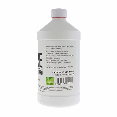 XSPC Pure Clear Premix Distilled PC Coolant (1000mL) and ReColour Dye (30mL) Bundle, Blood Red in Saudi Arabia