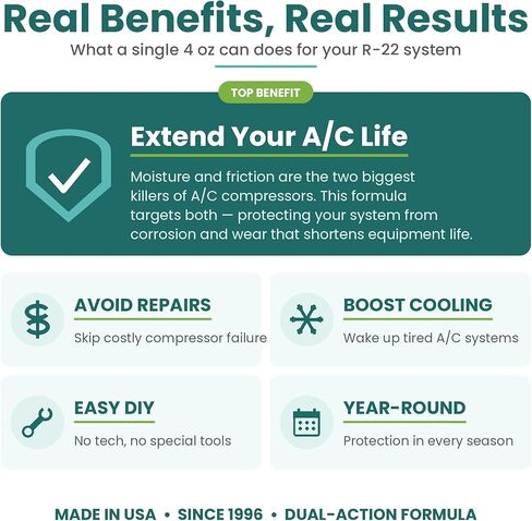 ENVIRO-SAFE Arctic Air for R-22 Systems – AC Booster & Moisture Remover – Dual-Action Performance Enhancer for Colder Air & Extended System Life – 2 × 4 oz Cans in Kuwait