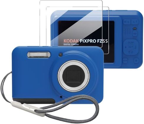 حافظة KODAK PIXPRO FZ55، حافظة سيليكون ناعمة لـ KODAK PIXPRO FZ55 - حافظة واقية خفيفة الوزن مضادة للخدش - أسود in Kuwait