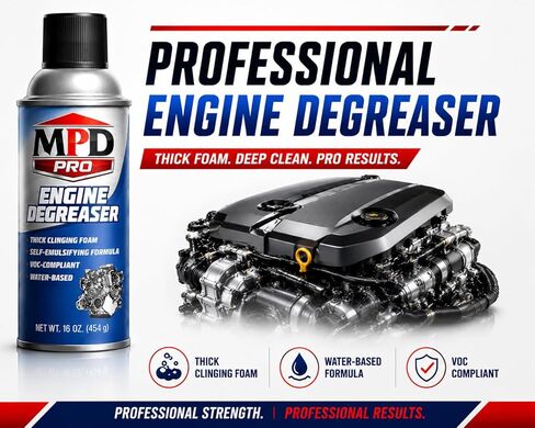MPD PRO Engine Degreaser Spray – Heavy Duty Foaming Cleaner for Oil, Grease & Grime – Automotive Engine Bay Treatment, Water-Based Self-Emulsifying Formula, VOC Compliant, 1 Pack in Saudi Arabia