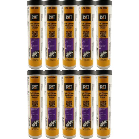 CAT 452-5996 (4525996) Extreme Application Grease #1 – 390 Gram Cartridge – 5% Moly, NLGI #1 Severe Duty Calcium Sulfonate (Case of 10) in Kuwait