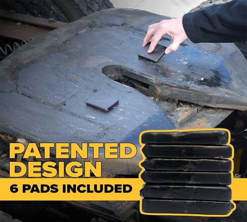 Mytee Products Gear Head 5th Wheel Grease Pads - 3" x 3" x 1/2" Black Semi-Solid Square Lubricant Pads, High-Temp 400°F, Non-Toxic, No-Mess Truck Trailer Coupling Lube - 6 Pack in Saudi Arabia