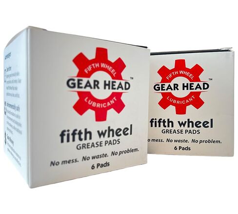 Mytee Products Gear Head 5th Wheel Grease Pads - 3" x 3" x 1/2" Black Semi-Solid Square Lubricant Pads, High-Temp 400°F, Non-Toxic, No-Mess Truck Trailer Coupling Lube - 6 Pack in Saudi Arabia