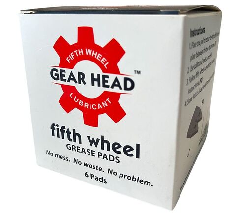 Mytee Products Gear Head 5th Wheel Grease Pads - 3" x 3" x 1/2" Black Semi-Solid Square Lubricant Pads, High-Temp 400°F, Non-Toxic, No-Mess Truck Trailer Coupling Lube - 6 Pack in Saudi Arabia
