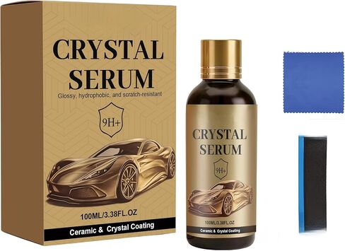 طلاء سيراميك جرافين 100 مل للسيارات المصلية الكريستالية PTZ - طلاء واقي متطور 9H للتفصيل التلقائي ولمسة نهائية شديدة اللمعان وكارهة للماء in Kuwait