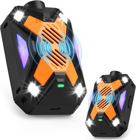طارد القوارض لمحركات السيارات، طارد للآفات بالموجات فوق الصوتية، طارد الفئران السنجاب، USB ومصدر طاقة السيارة، يبقي الفئران بعيدًا عن غرفة مرآب السيارة في الداخل (برتقالي) in Kuwait