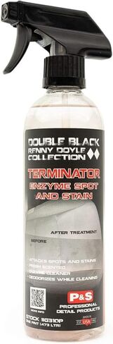 P & S PROFESSIONAL DETAIL PRODUCTS Terminator Enzyme Spot & Stain Remover – Professional Upholstery & Carpet Cleaner, Eliminates Grease, Dirt, Protein-Based Stains, Fresh Scent - 16 Oz. in Kuwait
