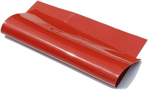 Silicone Rubber Sheet 250X250mm Silicone Sheet Rubber Mat Sheeting, for Heat Resistance Table Mat(Red,5mm) in Saudi Arabia