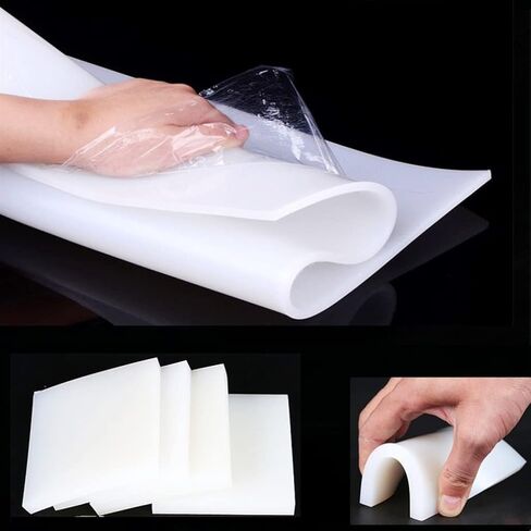 Silicone Rubber Sheet 250X250mm Silicone Sheet Rubber Mat Sheeting, for Heat Resistance Table Mat(Red,5mm) in Saudi Arabia