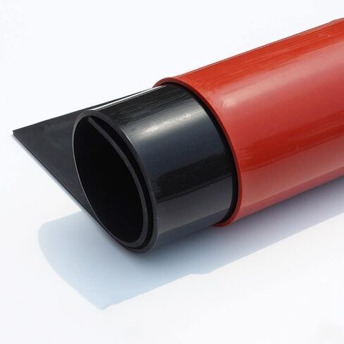 Silicone Rubber Sheet 250X250mm Silicone Sheet Rubber Mat Sheeting, for Heat Resistance Table Mat(Red,5mm) in Saudi Arabia