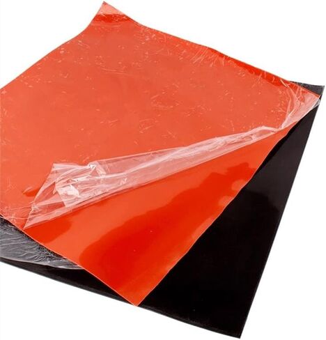 Silicone Rubber Sheet 250X250mm Silicone Sheet Rubber Mat Sheeting, for Heat Resistance Table Mat(Red,5mm) in Saudi Arabia