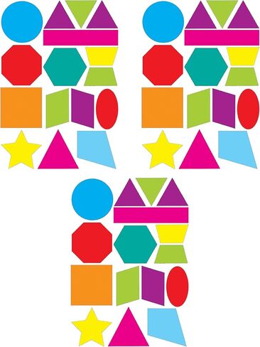 Ashley Productions Shapes Math Die-Cut Magnet, Multi (ASH10065) in Kuwait