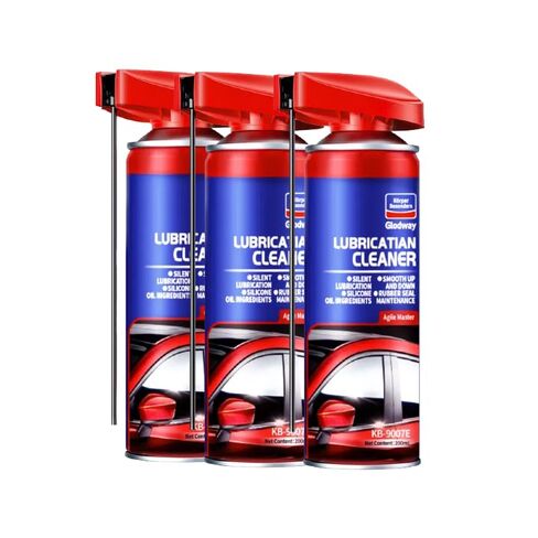 Glodway Automotive Window Door Seal، مواد تشحيم مانعة للتسرب من السيليكون، تشحيم المسار للنوافذ الكهربائية، تقليل الضوضاء مع بخاخات القش الذكية بطريقتين، 10 أونصة (عبوة من قطعة واحدة) in Kuwait