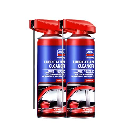 Glodway Automotive Window Door Seal، مواد تشحيم مانعة للتسرب من السيليكون، تشحيم المسار للنوافذ الكهربائية، تقليل الضوضاء مع بخاخات القش الذكية بطريقتين، 10 أونصة (عبوة من قطعة واحدة) in Kuwait
