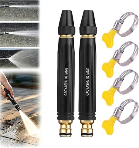2026 Home High-Pressure Car Wash Water Gun with Booster Nozzle, Home High-Pressure Car Wash Water Gun with Booster Nozzle, for Watering Plants and Vegetables, and Car Washing -2Pcs in Kuwait